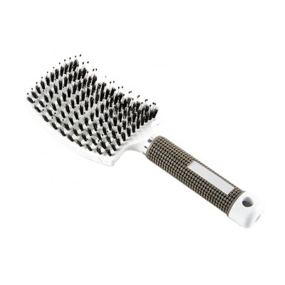 flexible private label detangle hair brush hair dryer brush white vent brushes boar hair