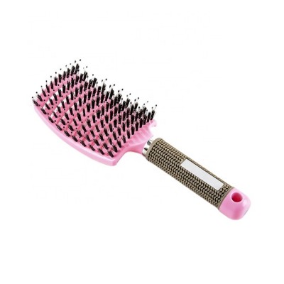 2021 women scalp massage brush boar bristle hair brush vented professional wet curly detangle brush